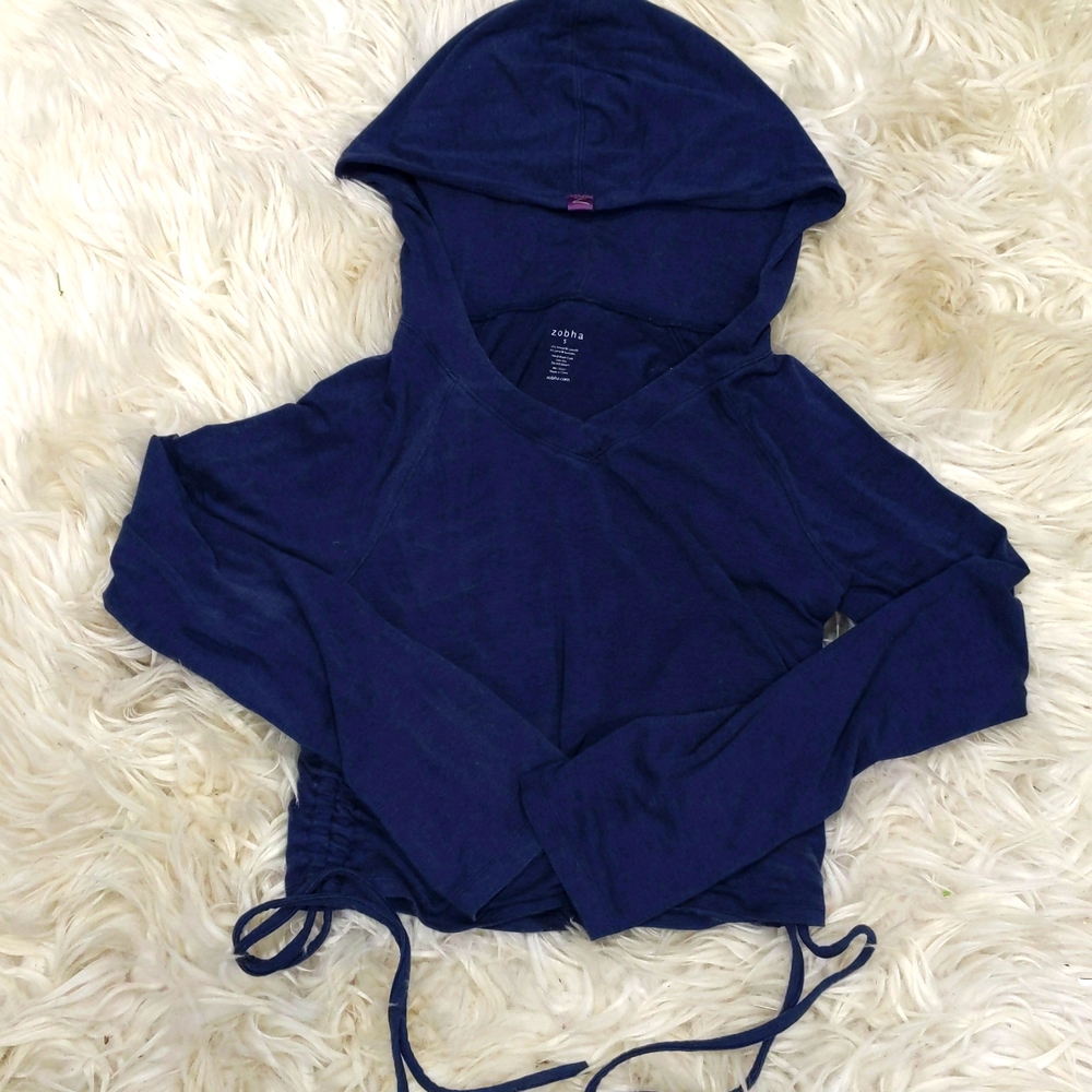 Zobha cropped thin hoodie